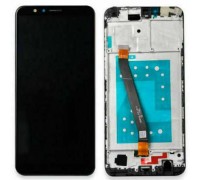 Дисплей Huawei Honor 7X Dual Sim (BND-L21) + тачкрін сенсор, чорний, з передньою панеллю