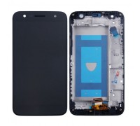 Дисплей LG M320G K10 X Power2 / M322 / M327 / X320 / X500 + тачскрін (сенсор), чорний, в рамці, Titan
