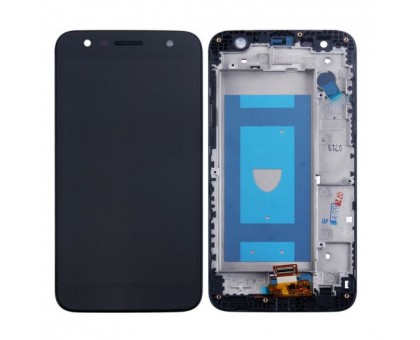 Дисплей LG M320G K10 X Power2 / M322 / M327 / X320 / X500 + тачскрін (сенсор), чорний, в рамці, Titan