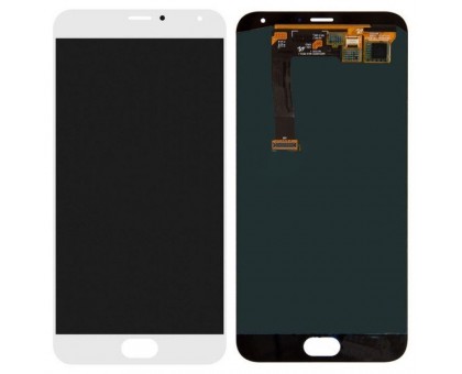 Дисплей Meizu MX5 M575 /MX5e /MX5e Lite + тачскрин (сенсор), белый, OLED, копия хорошего качества