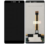 Дисплей Nokia 7 Plus + тачскрин (сенсор), черный, оригинал