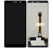 Дисплей Nokia 7 Plus + тачскрин (сенсор), черный, оригинал