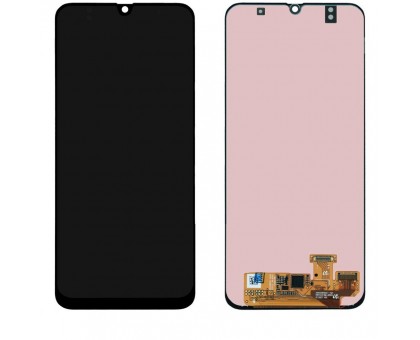 Lcd Samsung A305F Galaxy A30 2019 + touchscreen, black, Amoled, original, re-glued glass
