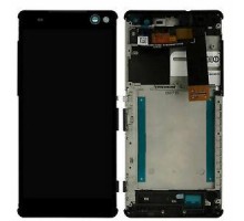 Дисплей Sony E5506 Xperia C5 Ultra/E5533/E5553/E5563 + тачскрин (сенсор), черный, в рамке