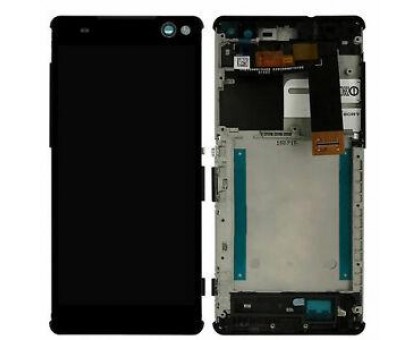 Дисплей Sony E5506 Xperia C5 Ultra/E5533/E5553/E5563 + тачскрин (сенсор), черный, в рамке