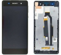 Дисплей Sony F3311 Xperia E5/F3313 + тачскрин (сенсор), черный, Graphite Black, в рамке, оригинал