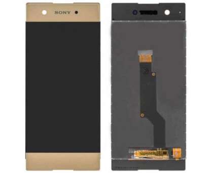 Дисплей Sony G3112 Xperia XA1 Dual/G3116/G3121/G3123/G3125 + тачскрин (сенсор), золотистый, оригинал