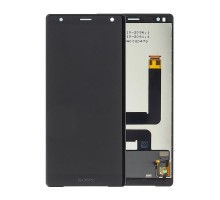 Дисплей Sony H8216 Xperia XZ2/H8266/H8276/H8296 + тачскрин (сенсор), черный, Liquid Black, оригинал