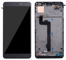 Дисплей Xiaomi Mi Max /Mi Max Pro /Mi Max Prime + тачскрин (сенсор), черный, в рамке