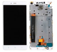 Lcd Xiaomi Redmi Note 4, MediaTek + touch-screen (sensor), white, in frame