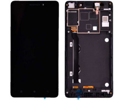 Модуль Lenovo A7000 Plus/A7000 Turbo/K3 Note K50-T3s/K50-T5 + Дисплей + тачскрин черный с передней панелью