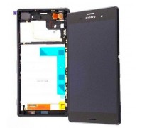 Модульний дисплей для Sony D6603 Xperia Z3 D6643 | Екран + тачскрін чорний з передньою панеллю