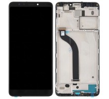 Модульный дисплей для Xiaomi Redmi 5 | Экран + тачскрин черный с передней панелью оригинал PRC