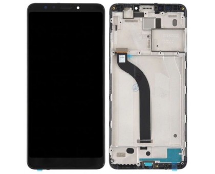 Модульный дисплей для Xiaomi Redmi 5 | Экран + тачскрин черный с передней панелью оригинал PRC