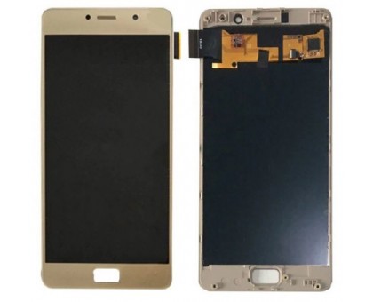 Дисплей Lenovo P2 Vibe P2A42/P2C72 + тачскрин (сенсор), золотистый, в рамке, TFT, копия