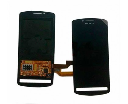 Дисплей для Nokia 700 + touchscreen, чёрный