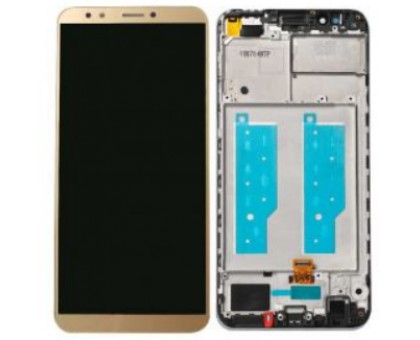 Display Honor 7C Pro LND-L29 + touchscreen (sensor), gold, with a white frame