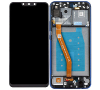 Дисплей Huawei P Smart Plus INE-LX1 / Nova 3i + тачскрін (сенсор), чорний, в рамці синього кольору