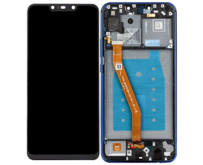 Дисплей Huawei P Smart Plus INE-LX1/Nova 3i + тачскрин (сенсор), черный, в рамке синего цвета