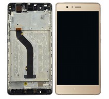 Дисплей Huawei P9 Lite/G9 Lite + тачскрин (сенсор), золотистый, в рамке