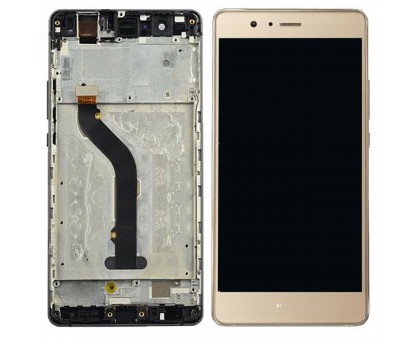Дисплей Huawei P9 Lite/G9 Lite + тачскрин (сенсор), золотистый, в рамке