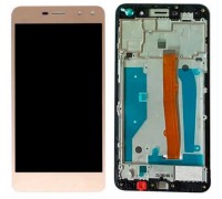 Lcd Huawei Y5 2017 / Y5 III 2017 / Y6 2017 + touch-screen (sensor), white, with a silver frame