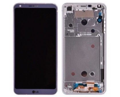 Lcd LG H870 G6 / H871 / H872 / H873 / LS993 / US997 / VS998 + touchscreen (sensor), platinum, Platinum, in frame, original