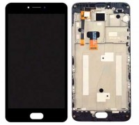 Lcd Meizu M3 Note M681H + touchscreen (sensor), black, in frame