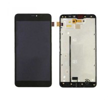Дисплей Microsoft 640 XL Lumia + тачскрин (сенсор), черный, в рамке, оригинал