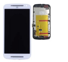 Дисплей Motorola XT1063 Moto G (2nd Gen)/XT1064/XT1068/XT1069 + тачскрин (сенсор), белый, в рамке