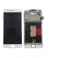 Дисплей OnePlus 3 A3003/3T A3010 + тачскрин (сенсор), белый, OLED, копия хорошего качества, в рамке