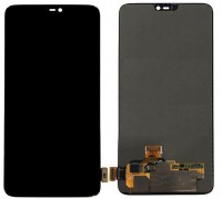 Дисплей OnePlus 6 A6003 + тачскрин (сенсор), черный, Amoled, оригинал