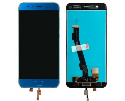 Дисплей Xiaomi Mi Note 3 + тачскрін (сенсор), синій, зі шлейфом сканера відбитка пальця (Touch ID)