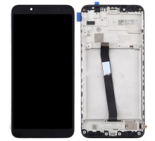 Дисплей Xiaomi Redmi 7A + тачскрин (сенсор), черный, в рамке