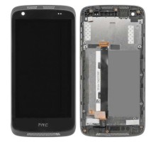 Дисплей HTC 526G Desire Dual Sim + тачскрин (сенсор), черный, в рамке
