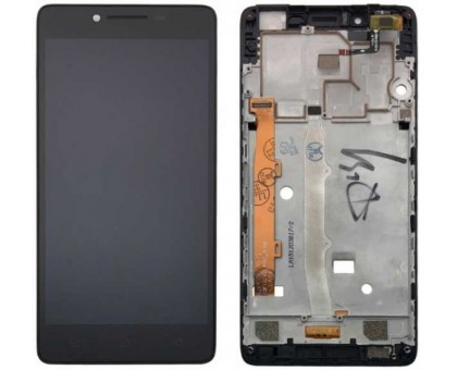 Дисплей Lenovo A6010 + тачскрин (сенсор), черный, в рамке