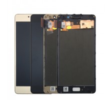 Дисплей Lenovo P2 Vibe P2A42/P2C72 + тачскрин (сенсор), черный, в рамке, Amoled, оригинал , переклеено стекло