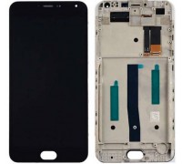 Lcd Meizu M2 / M2 mini M578 + touch-screen (sensor), black, in frame, large chip, 6 x 6 mm