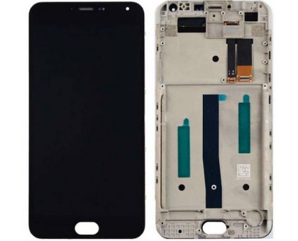 Lcd Meizu M2 / M2 mini M578 + touch-screen (sensor), black, in frame, large chip, 6 x 6 mm