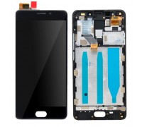 Lcd Meizu M6 Note M721H + touchscreen (sensor), black, in frame