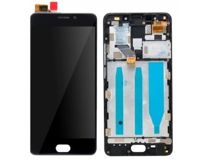 Lcd Meizu M6 Note M721H + touchscreen (sensor), black, in frame