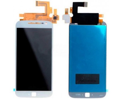 Дисплей Motorola XT1640 Moto G4 Plus / XT1641 / XT1642 / XT1643 / XT1644 + тачскрін (сенсор), білий