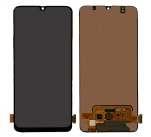 Дисплей Samsung A705F Galaxy A70 + тачскрин (сенсор), черный, Amoled, оригинал , переклеено стекло