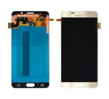 Дисплей Samsung N920C Galaxy Note 5/N920F/N9200 + тачскрин (сенсор), золотистый, Gold Platinum, OLED, копия хорошего качества