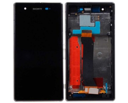 Lcd Sony C6916 Xperia Z1s L39t + touch-screen (sensor), black, in frame, original