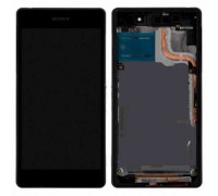 Дисплей Sony D6502 Xperia Z2 L50W/D6503 + тачскрин (сенсор), черный, в рамке, оригинал