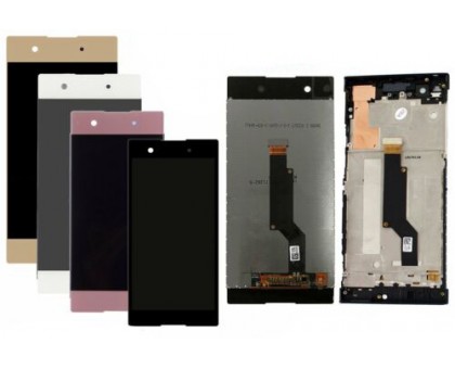 Lcd Sony G3112 Xperia XA1 Dual / G3116 / G3121 / G3123 / G3125 + touch-screen (sensor), pink, in frame, original
