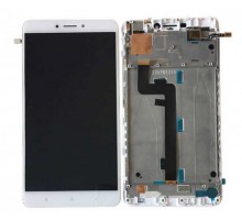 Дисплей Xiaomi Mi Max 2 + тачскрин (сенсор), белый, в рамке