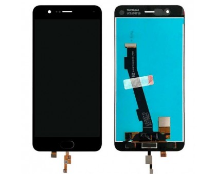 Дисплей Xiaomi Mi Note 3 + тачскрін (сенсор), чорний, зі шлейфом сканера відбитка пальця (Touch ID)