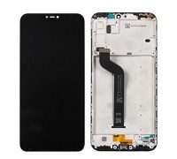 Дисплей Xiaomi Redmi 6 / Redmi 6A + тачскрін (сенсор), чорний, в рамці, оригінал, з датчиком наближення і освітлення